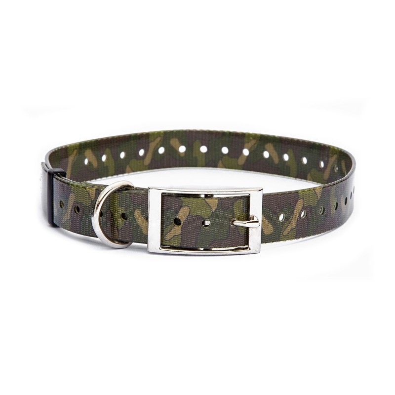 Zgarda din plastic cu ochi, camuflaj verde