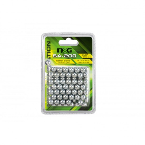 Bile metalice prastie Umarex NXG SA-200 Steel 2.2415, 9.5 mm, 100 bucati
