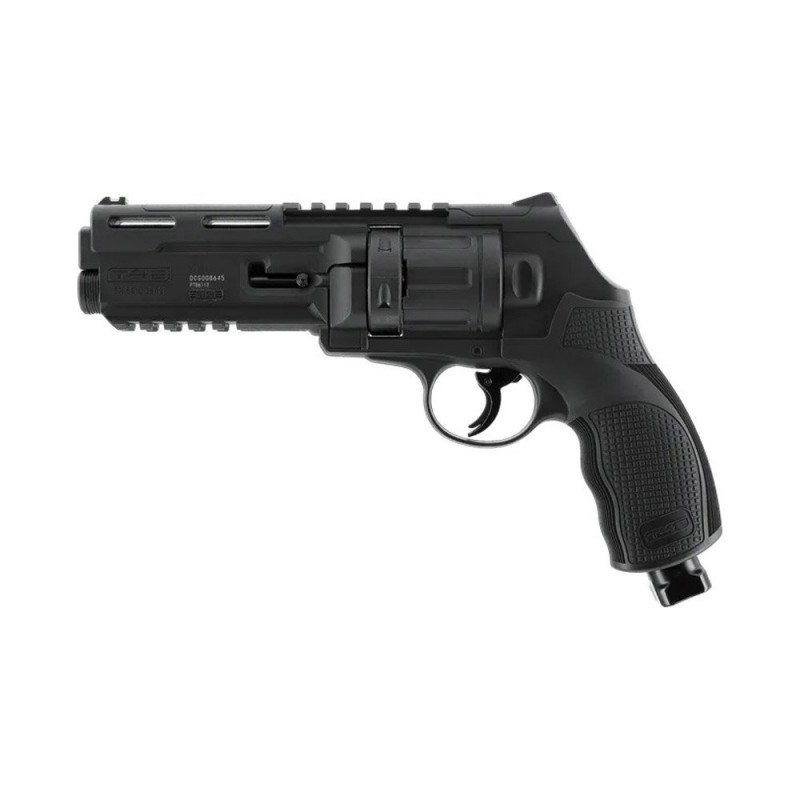 Pistol paintball cu bile de cauciu/creta/vopsea Umarex T4E TR 50L Gen2, cal. .50, negru, CO2, 13 jouli, laser