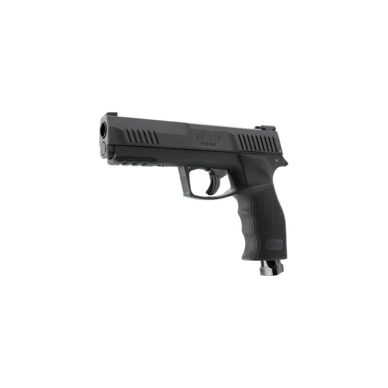 Pistol paintball cu bile de cauciuc/creta/vopsea Umarex T4E TP 50 Gen 2, cal. .50, negru, 13 jouli