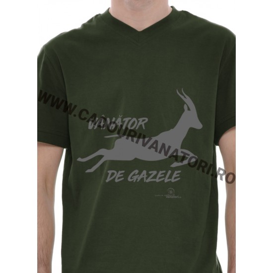 Tricou Vanator de gazele - kaki