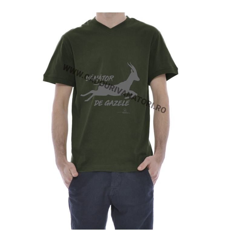 Tricou Vanator de gazele - kaki