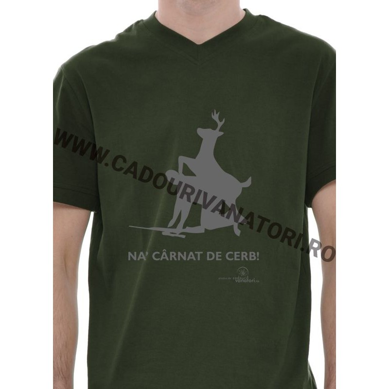 Tricou Na carnat de cerb - kaki