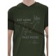 Tricou Eat more fast food - kaki