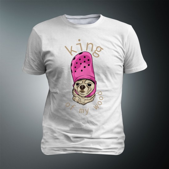 Tricou King M13 - alb