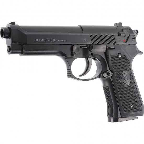 Pistol airsoft cu arc Beretta M 92 FS, bile plastic, BB 6 mm, 0.5 jouli, negru