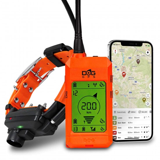 DOGtrace GPS X30TB - Sistem de Urmărire cu Guler Beeper și Modul de Antrenament pentru Câini de Vânătoare