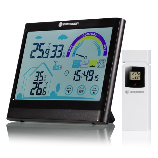 Statie meteo Bresser VentAir 7007402, termometru, higrometru, alarma