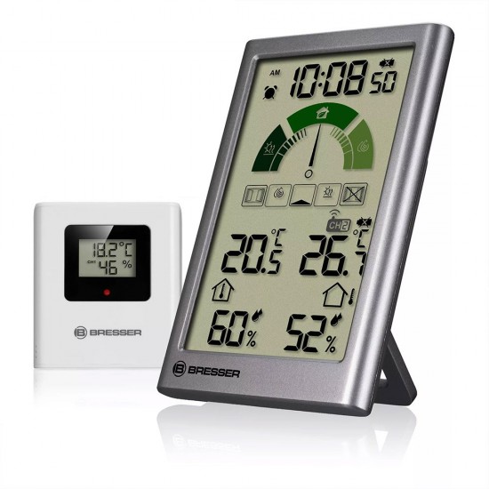 Statie meteo Bresser VentAir V 7007404, termometru, higrometru, senzor pentru calitatea aerului