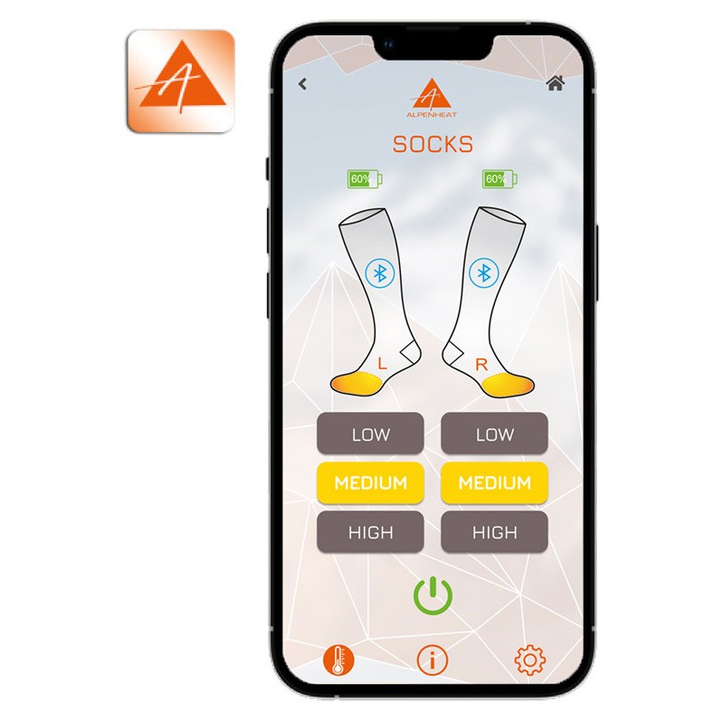 Sosete incalzite  ALPENHEAT FIRE-SOCKS AJ27APP marime M