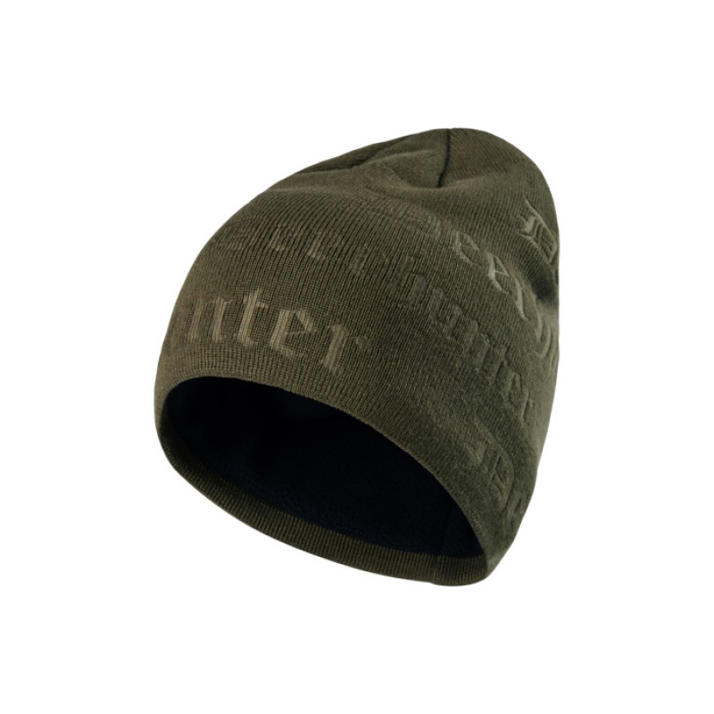 Caciula Deerhunter cu logo-ul in relief - Verde