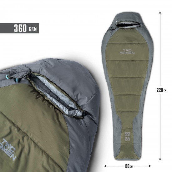 SAC DE DORMIT TIP MUMIE 360GR/M² D19003 - PENTAGON