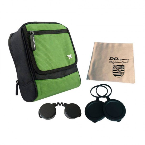 Binoclu DDoptics Pirschler 8x56 Gen 3 maro cu curea din piele 