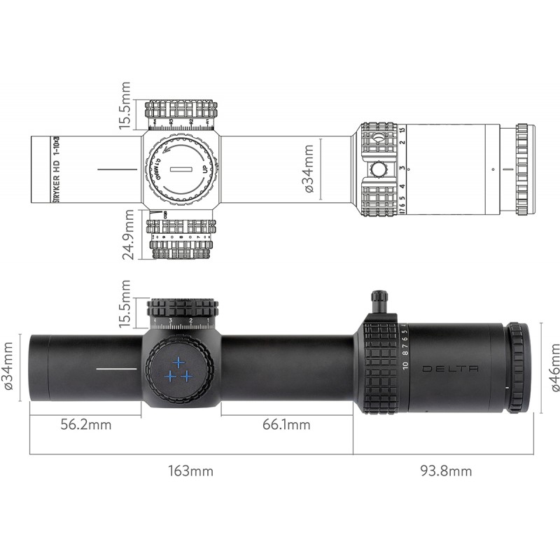 Luneta Delta Stryker HD 1-10X28 FFP SDOG-1