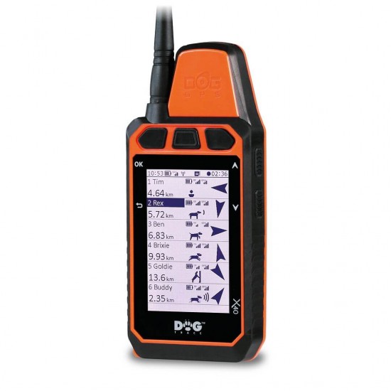 Dogtrace DOG GPS X40 – Receptor GPS pentru câini, compatibil X30/X40, rază până la 20 km
