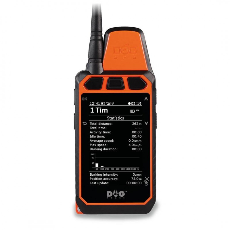 Dogtrace DOG GPS X40 – Receptor GPS pentru câini, compatibil X30/X40, rază până la 20 km