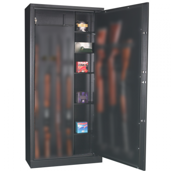 Dulap metalic pentru 15 echipamente Delta 15 – oțel 2 mm, compartiment accesorii, 5 rafturi reglabile
