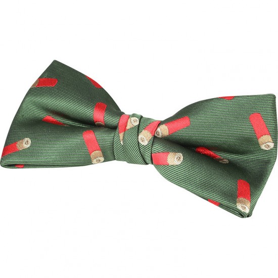 Cravata papion Jack Pyke verde cu motiv cartus
