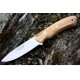Cutit de vanatoare Joker CO17, teaca din piele, maner maslin