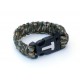 Bratara supravietuire Paracord Camo cu amanar si fluier