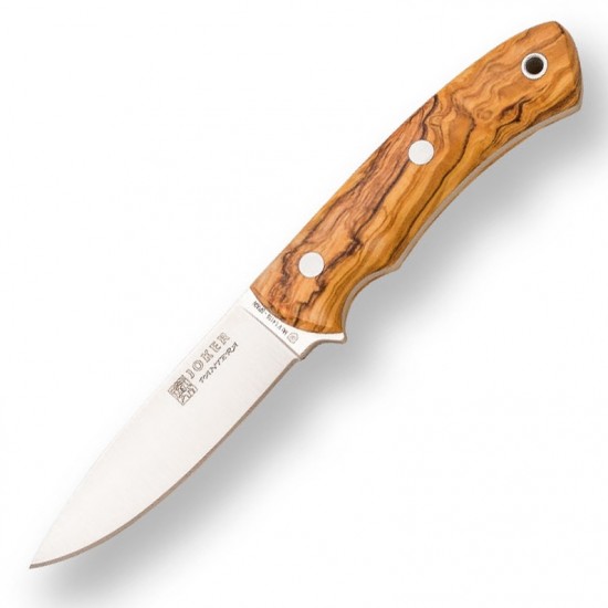 Cuțit Joker CO17 Pantera – Oțel MOVA 1.4116, Mâner lemn, Lamă 9,5 cm, Husă piele
