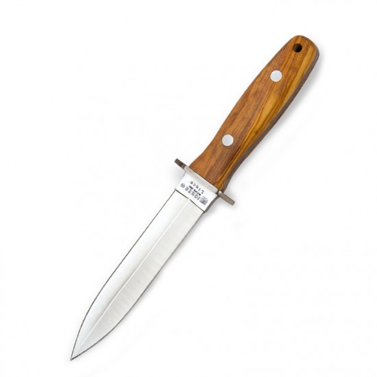 Cuțit Joker CO43 Lince – Oțel MOVA 1.4116, Mâner lemn de măslin, Lamă 15 cm, Husă piele