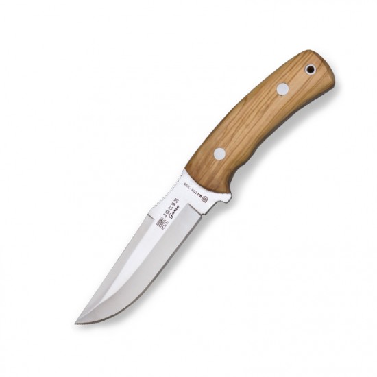 Cuțit Joker CO50 Gamo – Oțel MOVA 1.4116, Mâner lemn de măslin, Lamă 13 cm, Husă piele