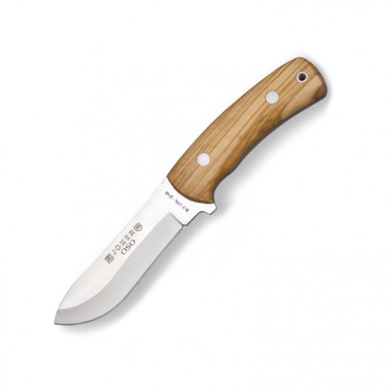 Cuțit Joker CO54 Oso – Oțel MOVA 1.4116, Mâner lemn de măslin, Lamă 12 cm, Husă piele