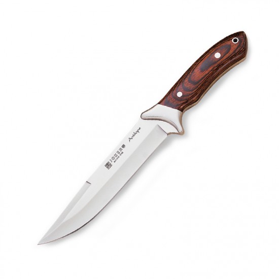 Cuțit Joker CR02 Antilope – Oțel MOVA 1.4116, Mâner lemn de măslin, Lamă 19,5 cm, Husă piele