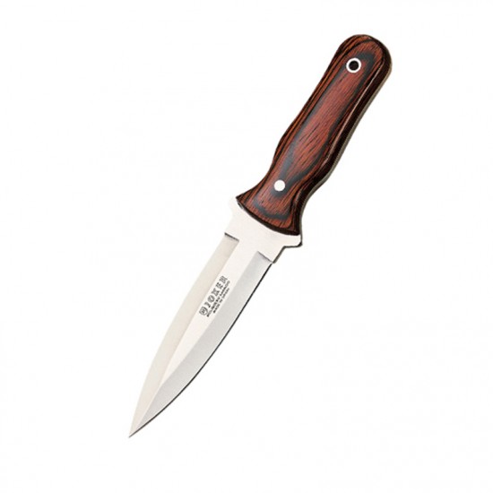 Cuțit Joker CR67 Botero – Oțel MOVA 1.4116, Mâner lemn Stamina, Lamă 11,5 cm, Husă piele