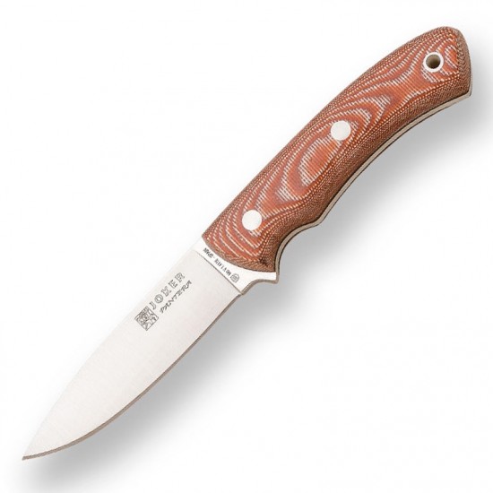 Cuțit Joker CD17 Pantera – Oțel inox Sandvik 14C28N, Mâner Canvas Micarta, Lamă 12,5 cm