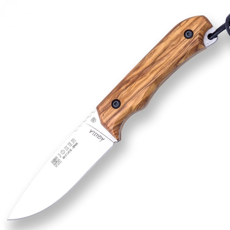 Cuțit Joker CO104 Aquila – Oțel MOVA 1.4116, Mâner lemn de măslin, Lamă 10,5 cm
