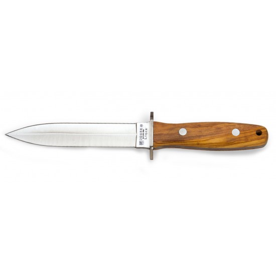 Cuțit Joker CO43 Lince – Oțel MOVA 1.4116, Mâner lemn de măslin, Lamă 15 cm, Husă piele