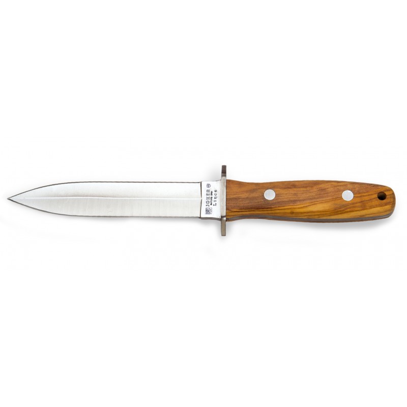 Cuțit Joker CO43 Lince – Oțel MOVA 1.4116, Mâner lemn de măslin, Lamă 15 cm, Husă piele