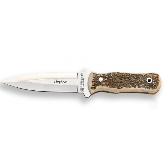 Cuțit Joker CC67 Botero – Oțel MOVA 1.4116, Mâner corn de cerb, Tăiș dublu 11,5 cm