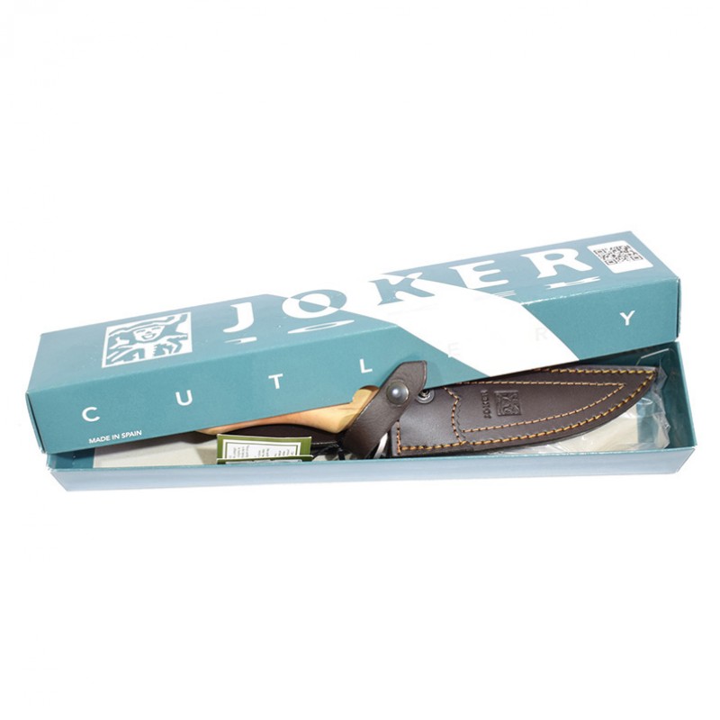 Cuțit Joker CO38 Tigre – Oțel MOVA 1.4116, Mâner lemn de măslin, Lamă 14,5 cm