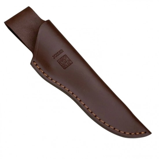 Cuțit Joker CR46 Gamo – Oțel MOVA 1.4116, Mâner lemn Stamina, Lamă 15,5 cm, Husă piele