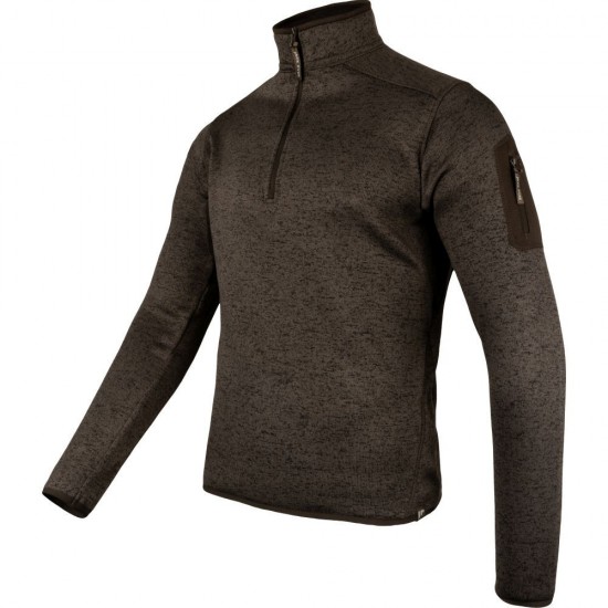 Fleece Jack Pyke Melange Quarter Zip, maro