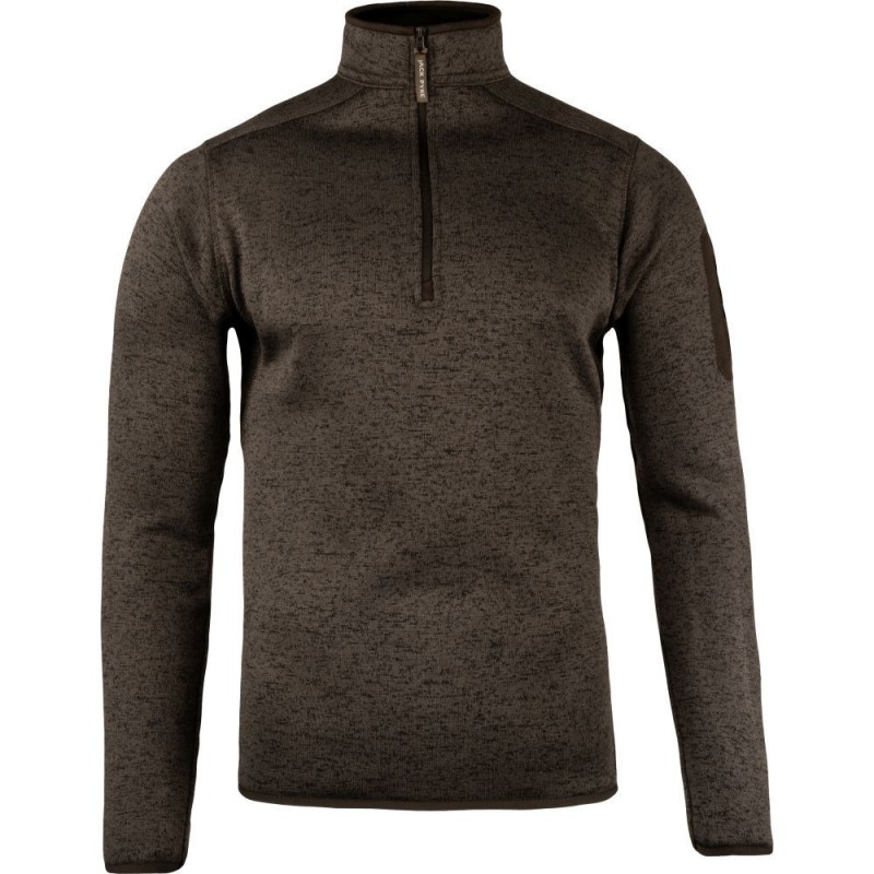 Fleece Jack Pyke Melange Quarter Zip, maro