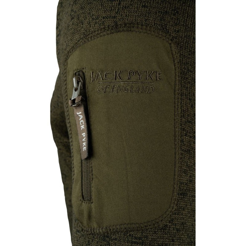 Bluza tricot Fleece Jack Pyke Melange Quarter Zip