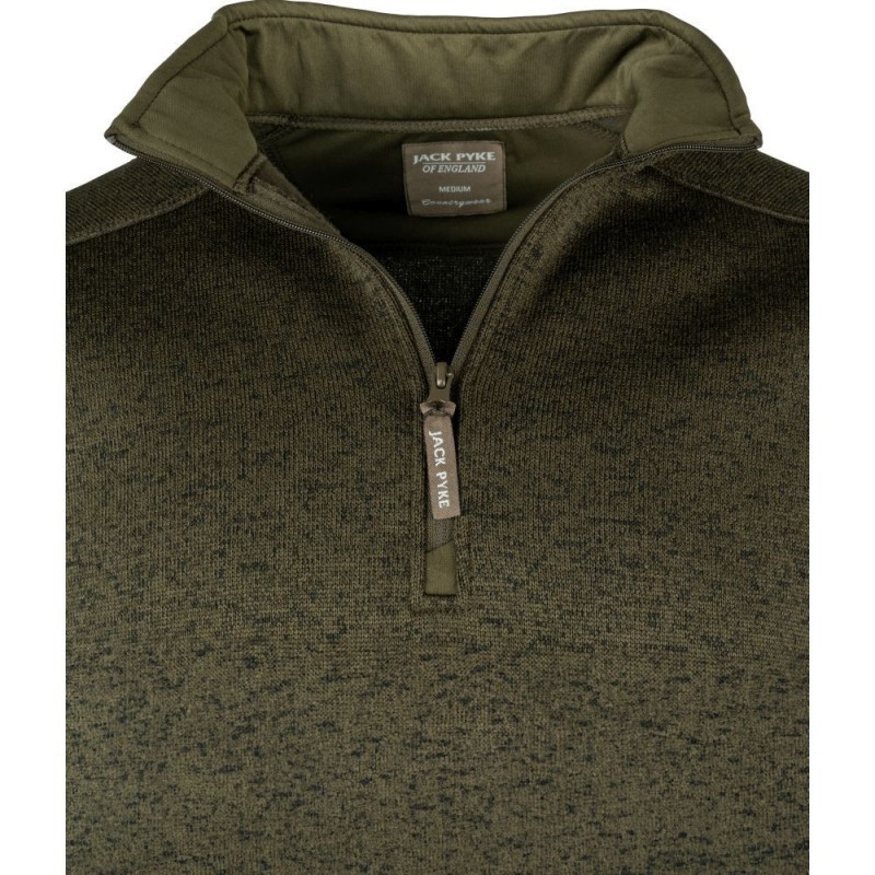 Bluza tricot Fleece Jack Pyke Melange Quarter Zip