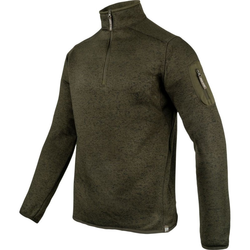Bluza tricot Fleece Jack Pyke Melange Quarter Zip