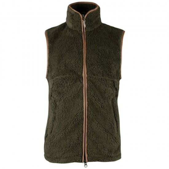 Vestă Jack Pyke Countryman Chunky Fleece Gilet, oliv închis