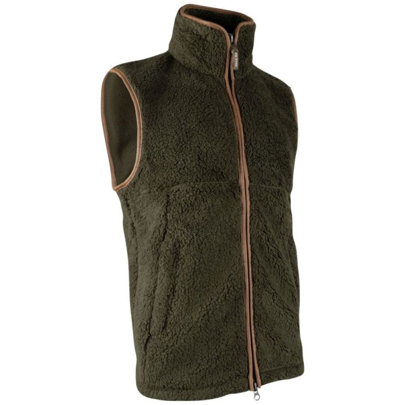 Vestă Jack Pyke Countryman Chunky Fleece Gilet, oliv închis