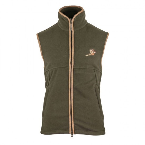 Vesta de lână Jack Pyke Countryman Fleece Gilet Pheasant, culoare oliv închis