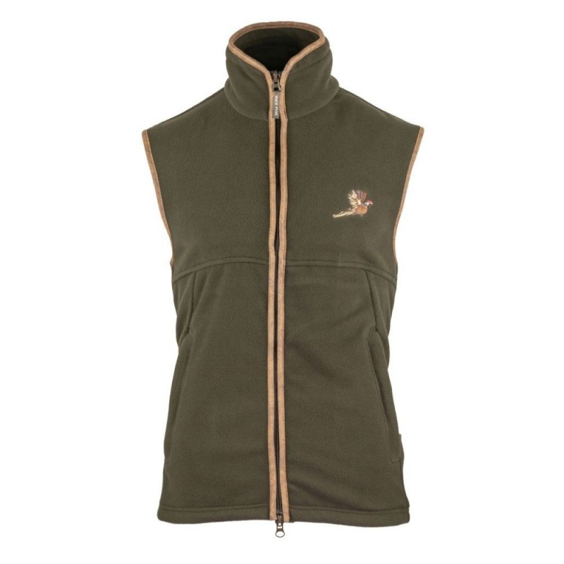Vesta de lână Jack Pyke Countryman Fleece Gilet Pheasant, culoare oliv închis