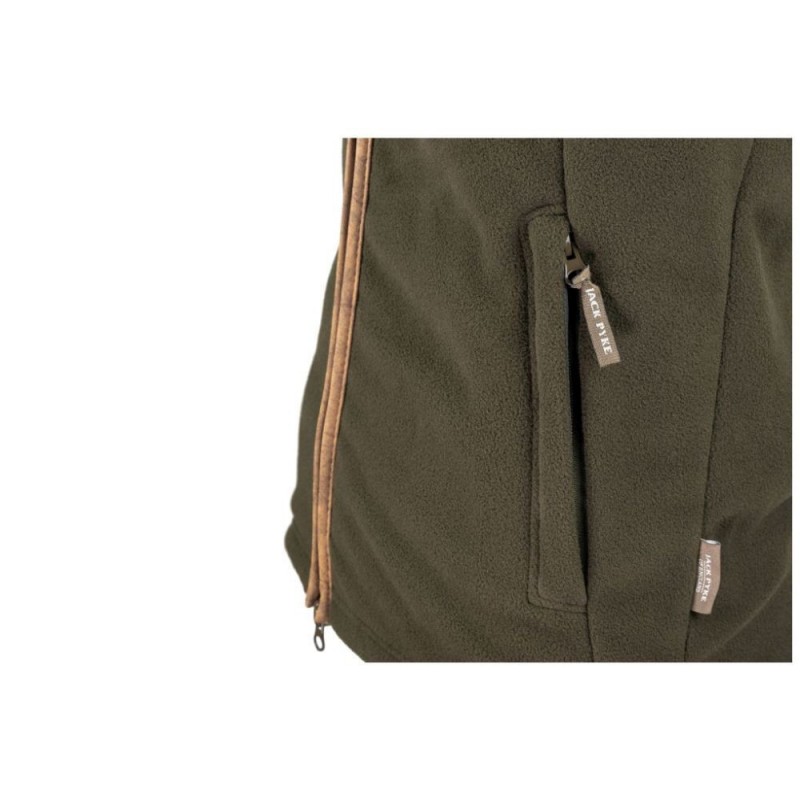 Vesta de lână Jack Pyke Countryman Fleece Gilet Pheasant, culoare oliv închis