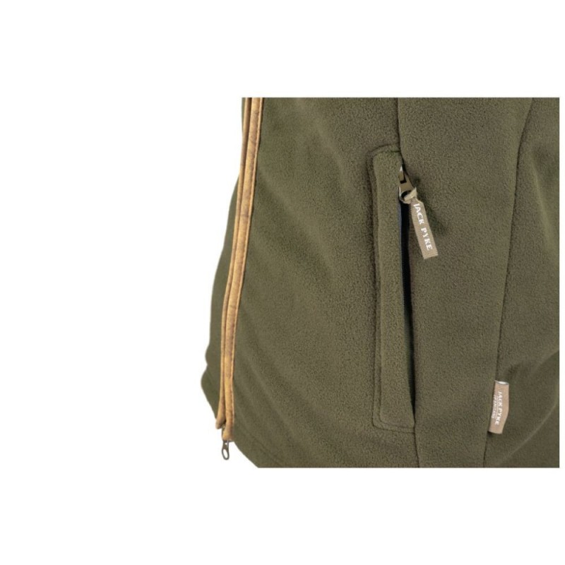 Vestă Jack Pyke Countryman Fleece Gilet, oliv închis