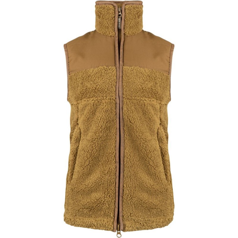 Vestă Jack Pyke Sherpa Fleece, culoare camel