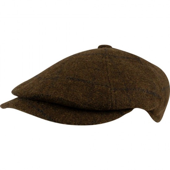 Jack Pyke Newsboy Cap Brown Tweed 57